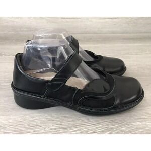 Naot Conga 35097 Women's Mary Jane Black Leather 7 Slip On Comfort Comfort Shoes